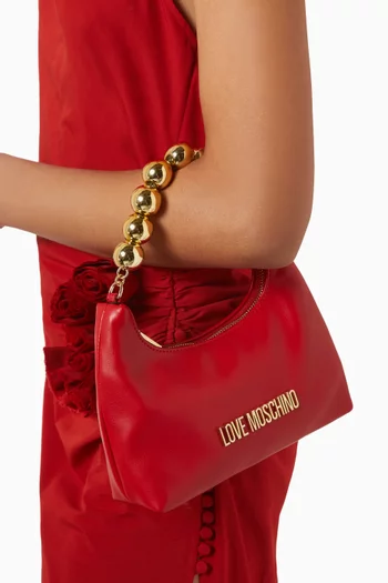 Mini Shoulder Bag in Faux Leather