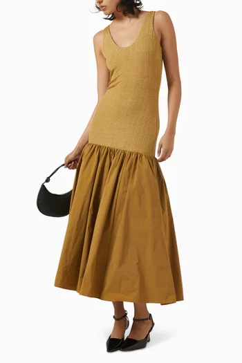 Kella Dress in Knit & Poplin