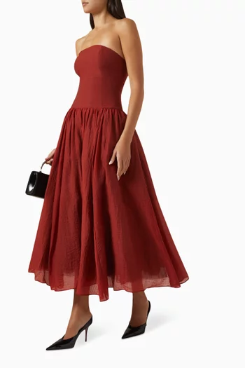 Rosy Midi Dress