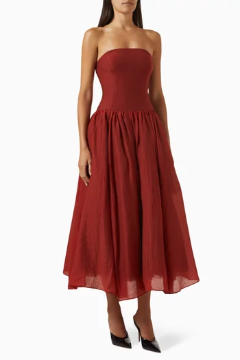 Rosy Midi Dress
