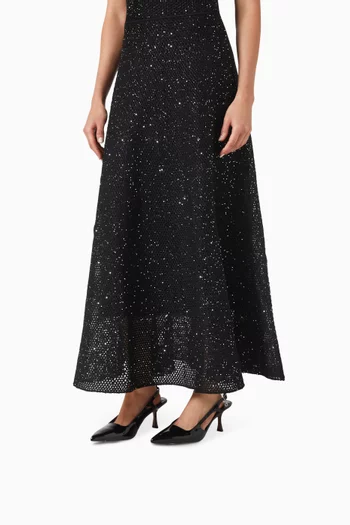 حذاء كلاسيك فرينا بسير خلفي وكعب 70 مم جلد