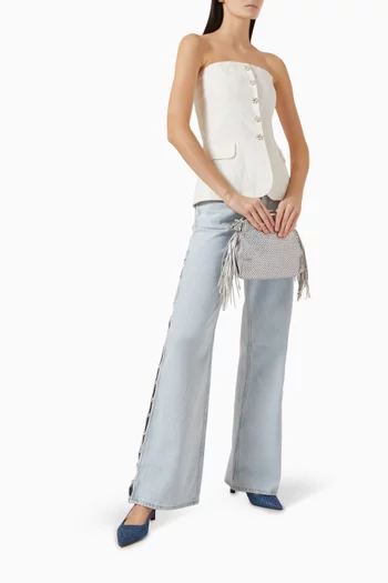 Livalu Strapless Top in Viscose-blend