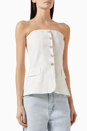 Livalu Strapless Top in Viscose-blend