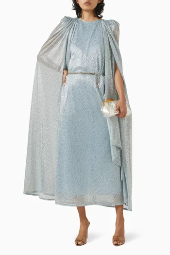 Cape Midi Dress