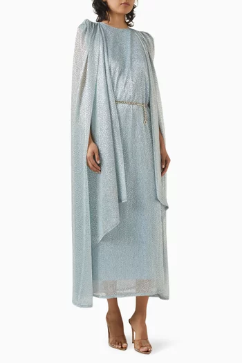 Cape Midi Dress