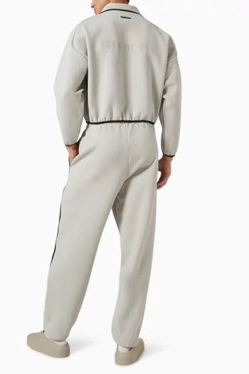 x Fear of God Athletics Track Jacket in Suede Fleece