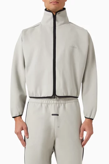 x Fear of God Athletics Track Jacket in Suede Fleece