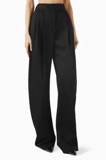 High-waisted Pants in Virgin Wool