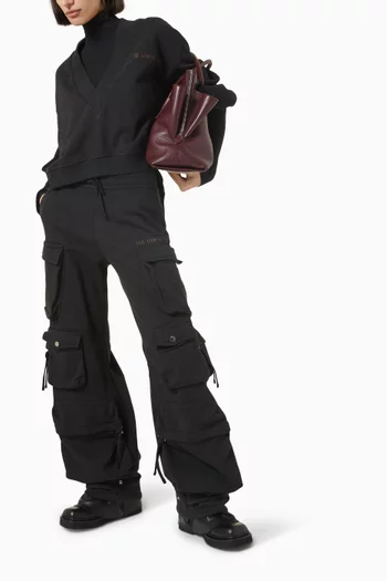 Faded Cargo Pants in Cotton
