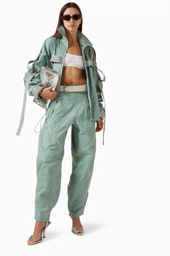 Relaxed-fit Bomber Jacket in Gabardine