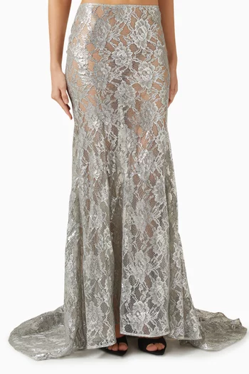 Mermaid Maxi Skirt in Lace