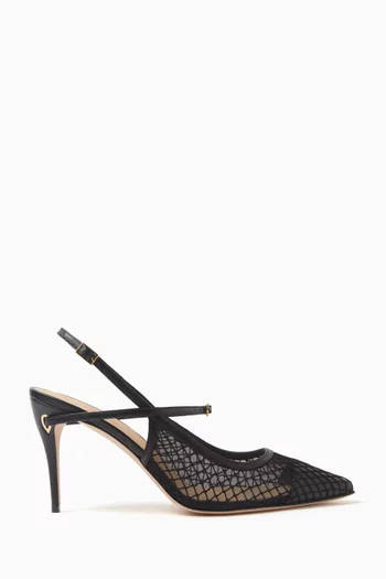 Edoardo 85 Pumps in Mesh