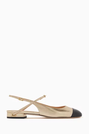 Matta 20 Ballet Flats in Metallic Leather