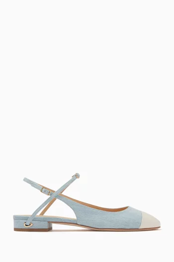 Mattia 20 Ballet Flats in Denim