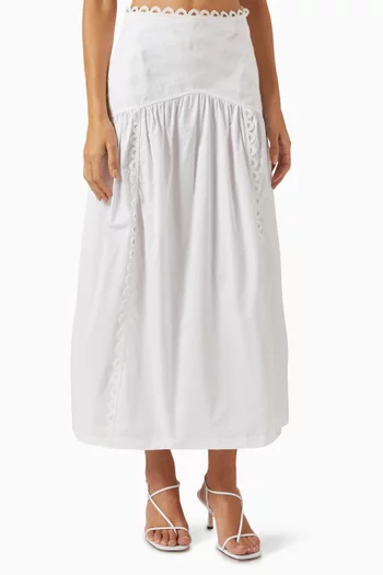 High-waist Midi Skirt