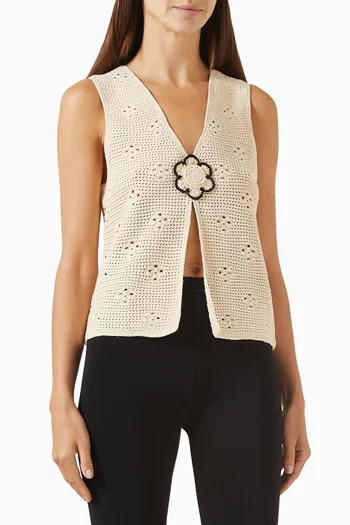 Crochet Top in Viscose