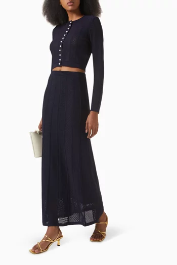 Knit Maxi Skirt in Viscose Blend