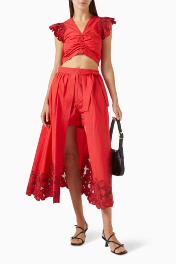 Rejane Crop Top in Cotton-blend