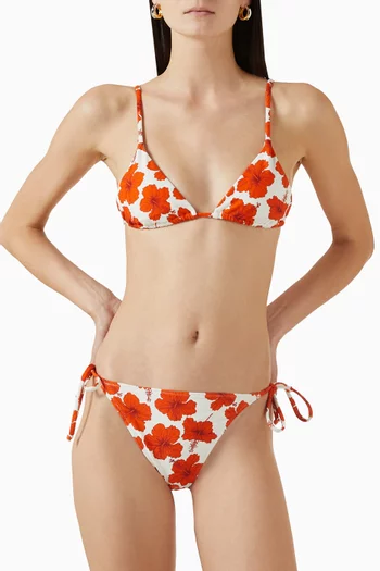 Classic Triangle Bikini Top in Nylon