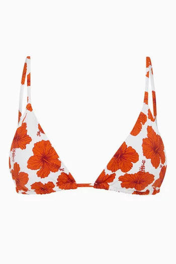 Classic Triangle Bikini Top in Nylon