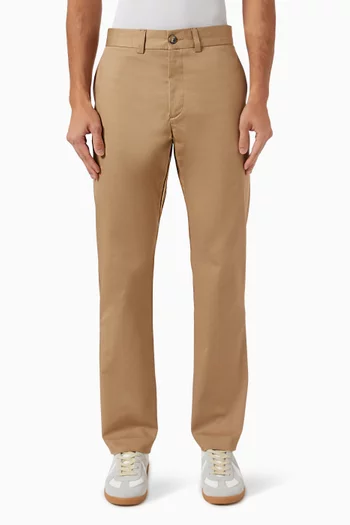 Straight-leg Chino Pants in Cotton