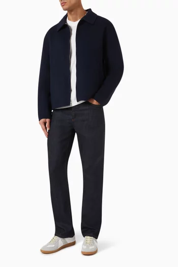 Zip Jacket in Wool-blend