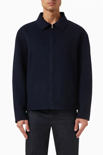 Zip Jacket in Wool-blend