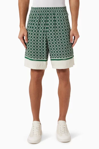 Fence Printed Shorts in Viscose