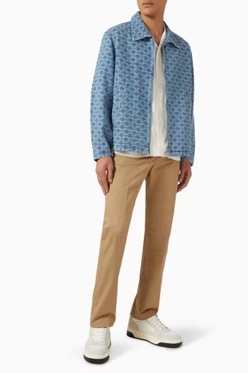 Square Cross Jacket in Denim
