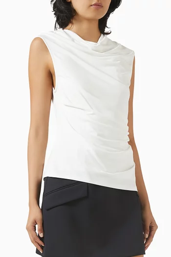 Casmi Draped Top in Jersey