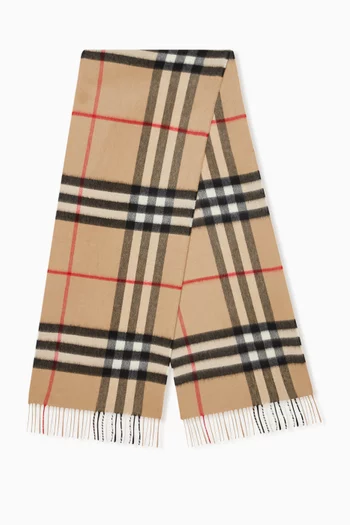 وشاح بنقشة مربعات كبيرة كشمير