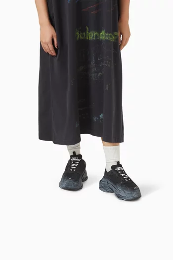 Triple S Sneakers in Double Foam & Mesh