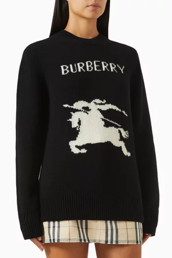Equestrian-knight Sweater in Wool Blend