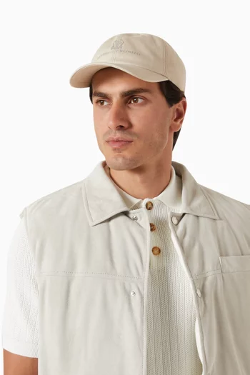 Logo Baseball Cap in Cotton-gabardine