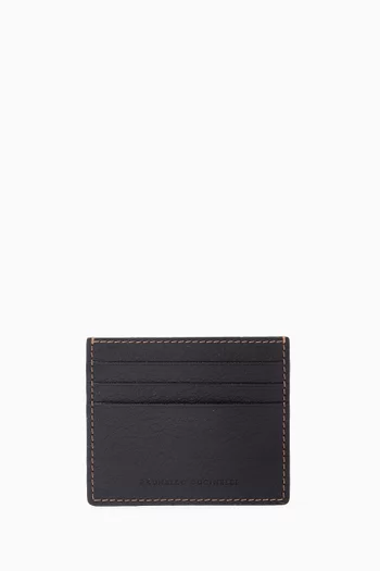 Mini Card Case in Grained Calfskin