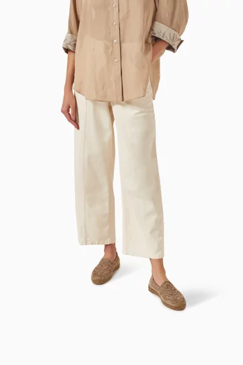 Dazzling Espadrilles in Linen