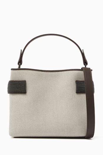 Small Essence Top-handle Bag in Silk