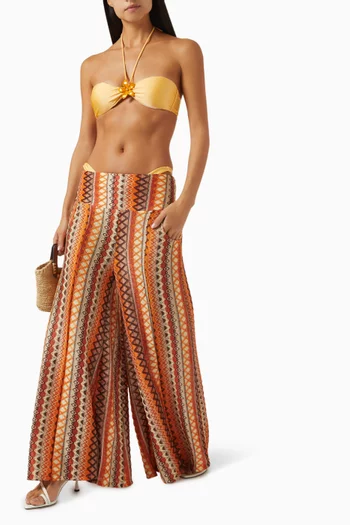 Namaste Pants in Embroidered Fabric