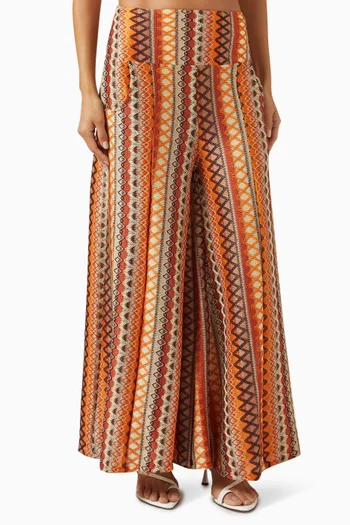 Namaste Pants in Embroidered Fabric
