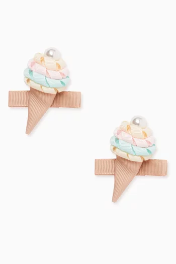 Ice Cream Hair Clips, Set of 2