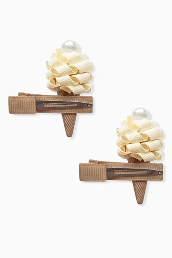 Ice Cream Hair Clips, Set of 2