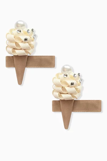 Ice Cream Hair Clips, Set of 2