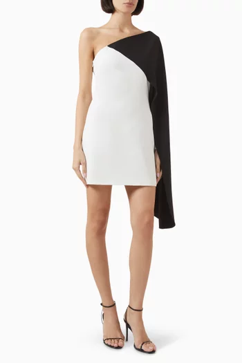 Erica One-shoulder Mini Dress in Cady