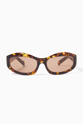 Oval Sunglasses in Acetate