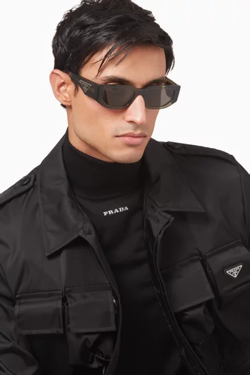 Rectangle Sunglasses in Acetate