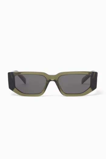 Rectangle Sunglasses in Acetate