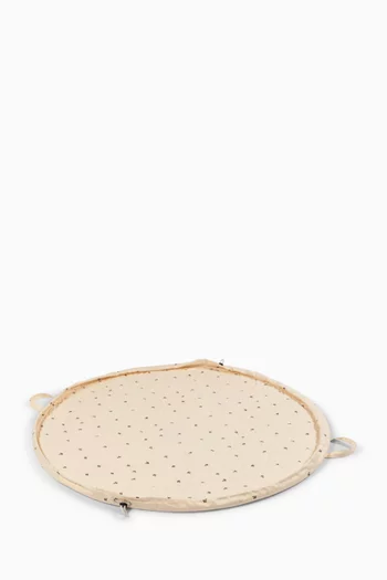 Printed Storage Blanket in Organic-cotton