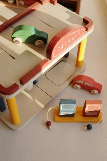Car Wash Toy Set in Wood