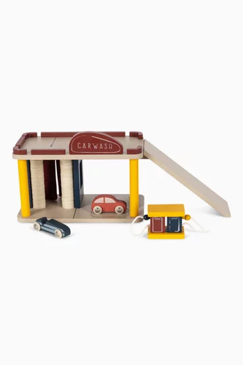 Car Wash Toy Set in Wood