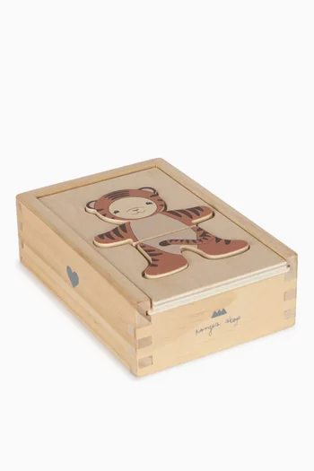 Teddy Dress Up Puzzle in Wood